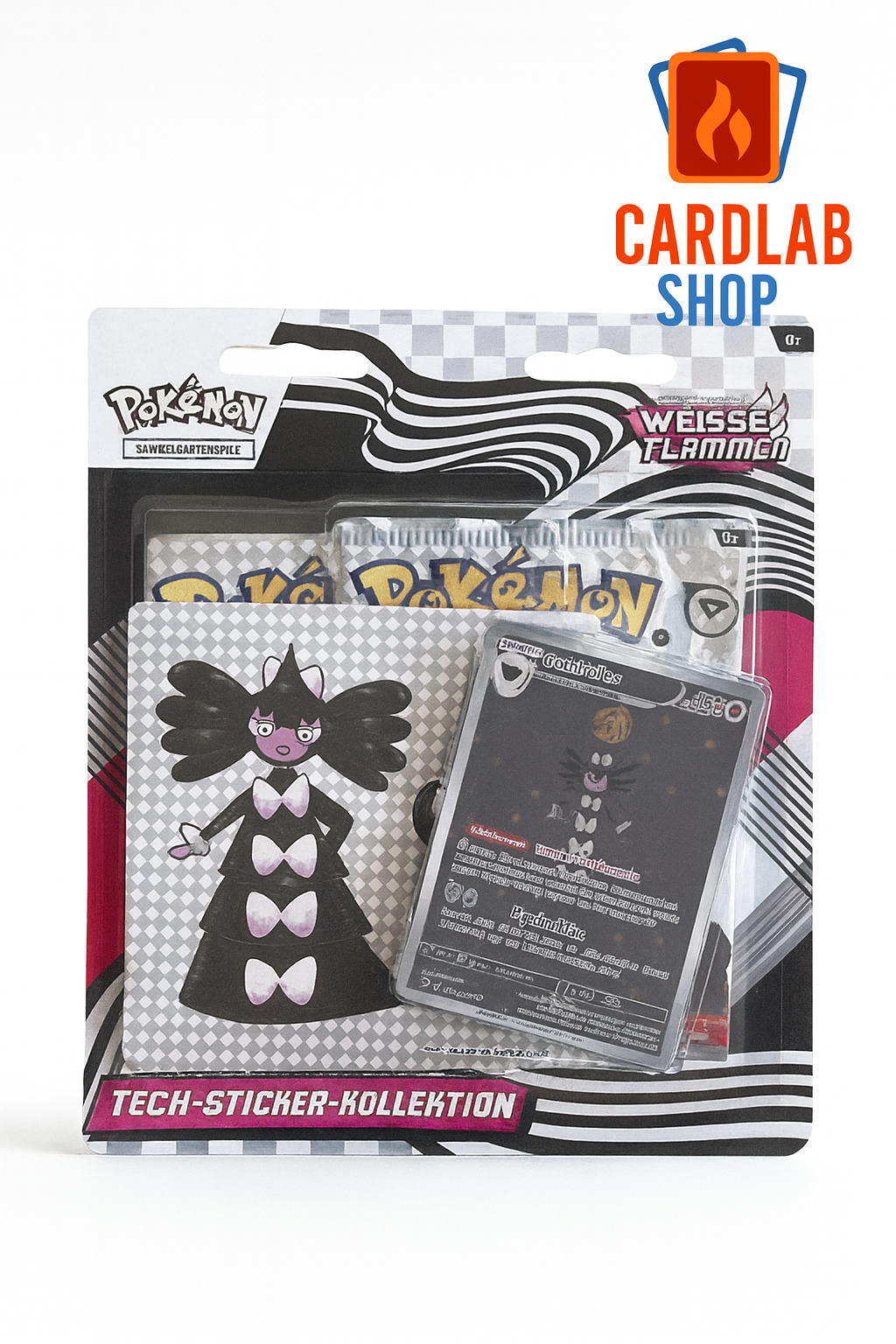 Pokémon - Weiße Flammen Tech Sticker Kollektion